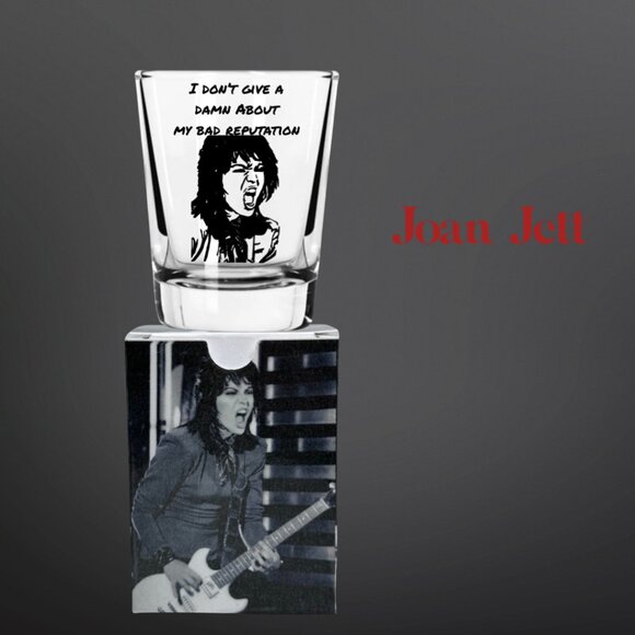 JOAN JETT SHOT GLASSES/GIFT BOXES! - Picture 4 of 7